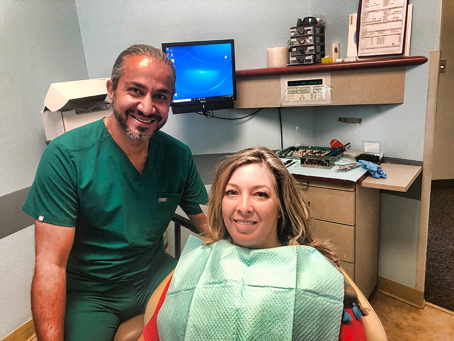 Dr. Reza Khazaie of Willow Pass Dental Care, Concord, CA,  with Patient - All On 4 Dental Implants